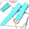 Rubber Silicone Watch Strap for IWC Pilot's Band Quick Release Bracelet Fluororubber Watchband