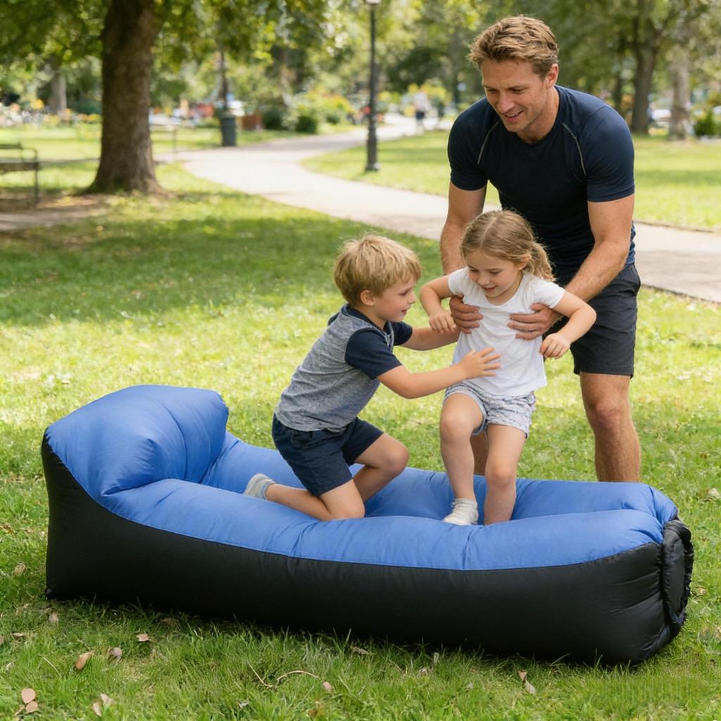 Inflatable Sofa Portable Quick Inflation Waterproof Outdoor Camping Lounge