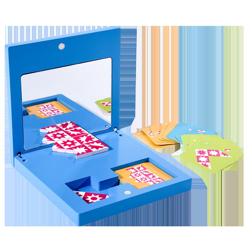 

Деревянное зеркало головоломка игра раннее образование детей весь мозг пространственное мышление логическое рассуждение головоломка деревянная игрушка