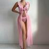 Feminine Pure Lace Suspender Dress Perspective Sexy Temptation Mesh Sexy Underwear Sexy Pajamas