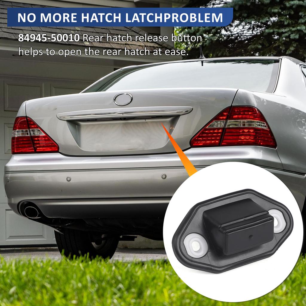 Rear Trunk Release Switch Button Black 84945-50010 for Lexus ES350 2007-2012 3.5L LS430 2003-2006 4.3L Toyota Avalon 2013-2018