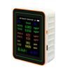 Air Quality Pollution Meter HCHO TVOC CO CO2 PM2.5 PM10 Temperature Humidity Meter with Buzzers Tester Color Display