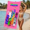 Customizable personalized beach towels Numberblocks themed designs.Suitable for the beach, yoga, sports;ideal as beach accessories