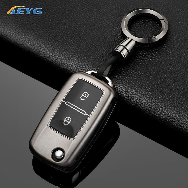 Für VW Volkswagen Mk4 Bora Golf 4 5 6 Jetta Passat Polo Touran Skoda Octavia Seat TPU Auto Schlüsselhülle Auto Zubehör 2 Tasten