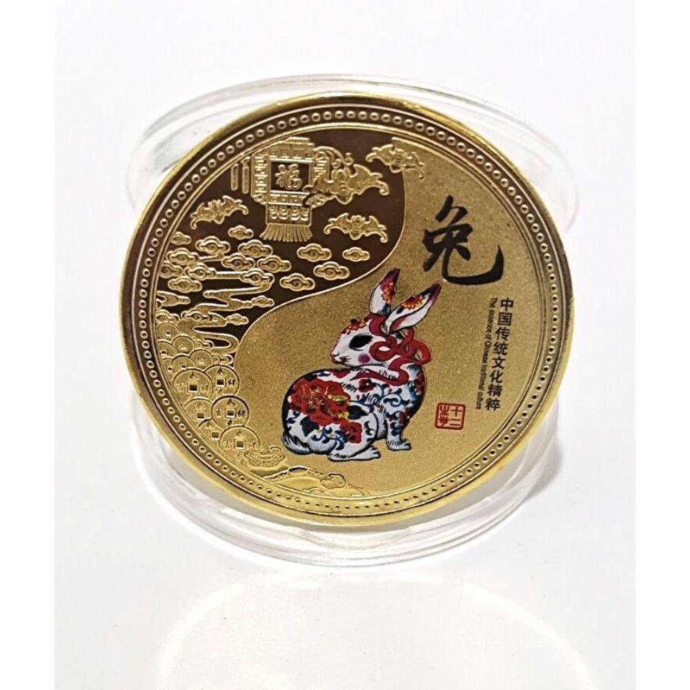 Twelve Zodiac Colored Commemorative Medals, Complete Set, Animal Coins, Twelve Zodiac Gold Coins, Collectibles, Metal Souvenirs, Gifts