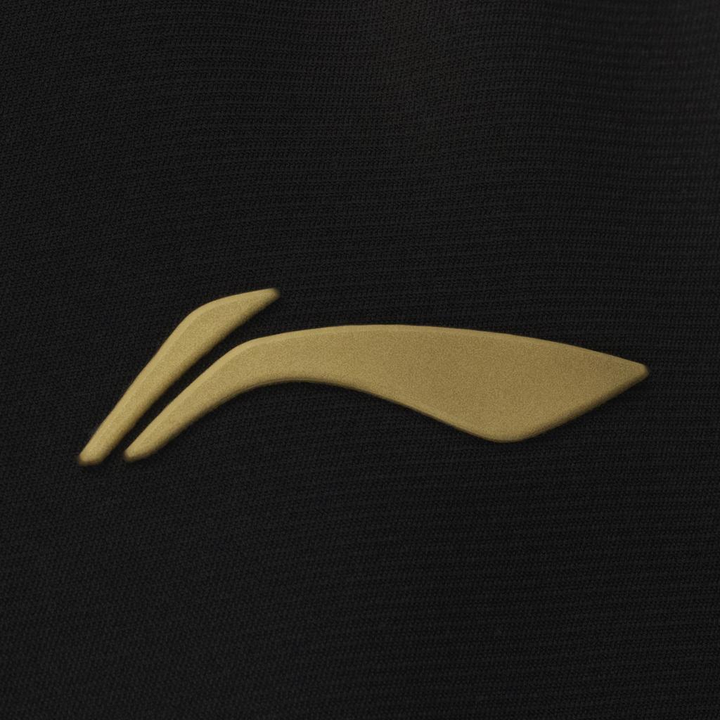 Li Ning Honor Gold Logo | Fleece Lined Thermal Fashion Versatile Windproof Water Repellent Letter Knitted Sweatpants AEPV097-1