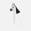 Heritage Heart Keyring-black
