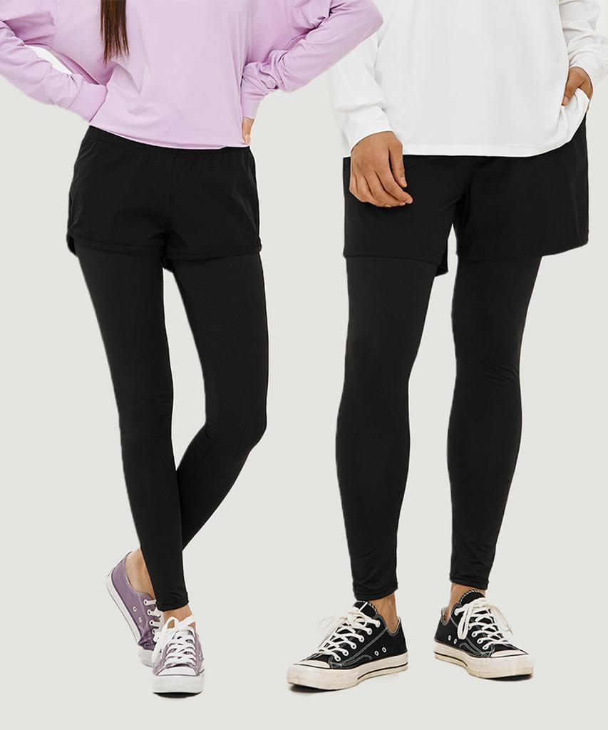 VENDIS Men'S & Women'S 2-In-1 Multi Water Leggings Pants - 2 Colors