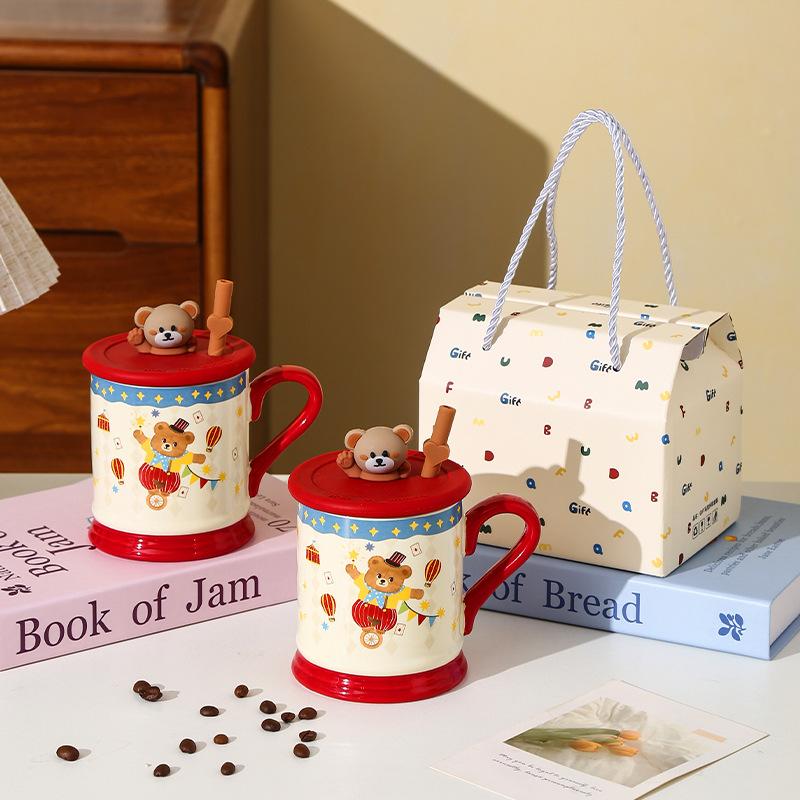 Zirkus Keramik Wasserbecher Paar Tasse Geschenke Hoch Hübsch Kindertagsgeschenke Wasseranzug Geschenke