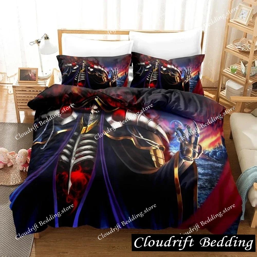 Set Biancheria da Letto 3D Fashion THE OVERLORD Set Copripiumino Con Federe Singolo Matrimoniale Queen King Biancheria da Letto personalizzabile