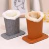 Plush Lined Eyeglass Holder Stand - Protective Desk or Nightstand Organizer Case for Secure Glasses & Sunglasses Storage