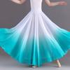 Gradient Color Dance Training Skirt Flowing Chiffon 720 Degree Classical Dance Skirt Big Swing Long Maxi Ballet Skirt