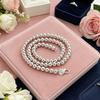 Trendy products 925 Sterling Silver 8MM custom beads chain necklace for Women men Fashion Affordable jewelry party wedding Gifts