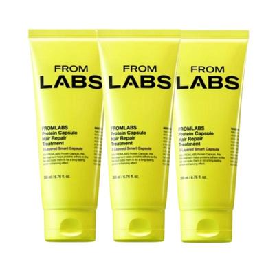 Trattamento Riparatore Capelli con Capsule Proteiche 200ml ×3 | Crema Rivestimento Proteico per Capelli Danneggiati | Texture Liscia e Finish Morbido Set Trattamento