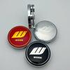4pcs 60MM ( 56MM I.D ) Car Wheel Center Caps with W Work Logo Emblem Wheel Hubcaps Auto Rim Cover Black/Silver Car Accessories