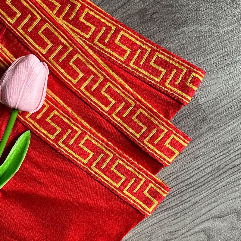 Bright Red Men's Boxer Briefs: Refreshing Separation Style, Breathable Scrotum Support, Flat Leg Design