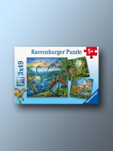 Ravensburger World of Dinosaurs 3x49 Piece Puzzle (Ages 5+)