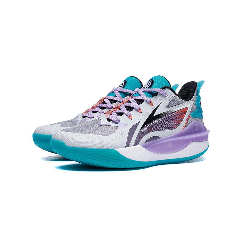 Li Ning Youth Pioneer Ling Team 3.0 V2  Cloud Technology Shock Absorption Lightweight Rebound Low Top Basketball Shoes Kids basketball shoes YKBT042-5