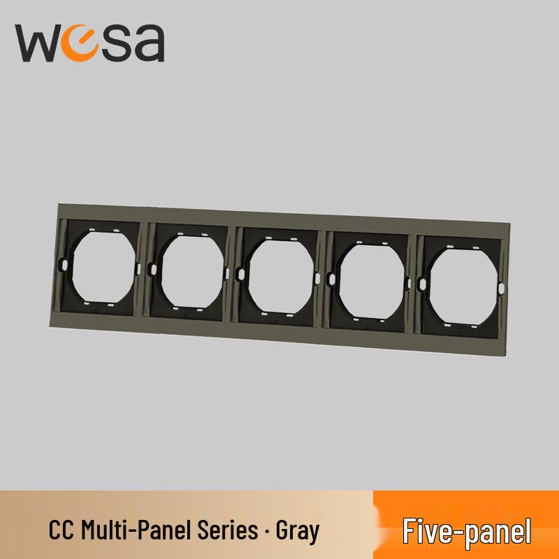 CE-Certified European Type E Socket for Germany & France, One/Two-way Switch Panel, Two-hole Design