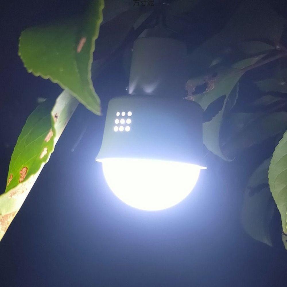 Voice Activated Party Lights USB Charging LED Bulb Light Hiking RGBW Lamps  Outdoor