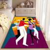 Dancing Silhouettes with Band suitable as a non-slip mat for the living room or bedroom sofa
