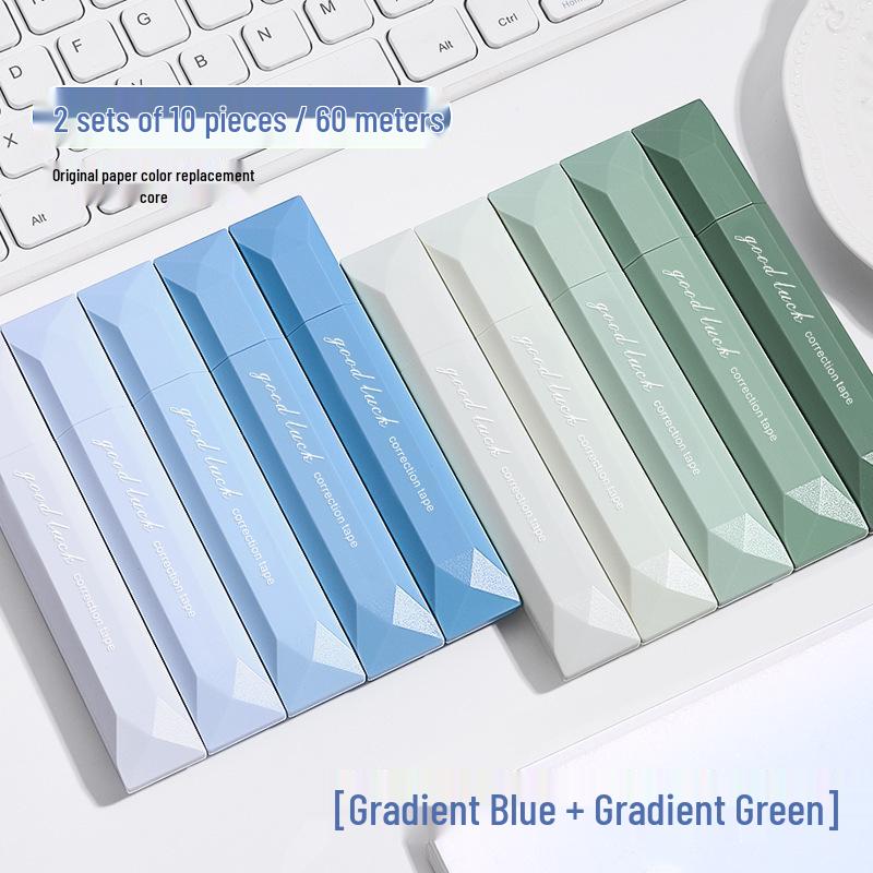 Gradient Invisible Color Correction Tape - Smooth, Portable, High-Quality Stationery for Primary School Students