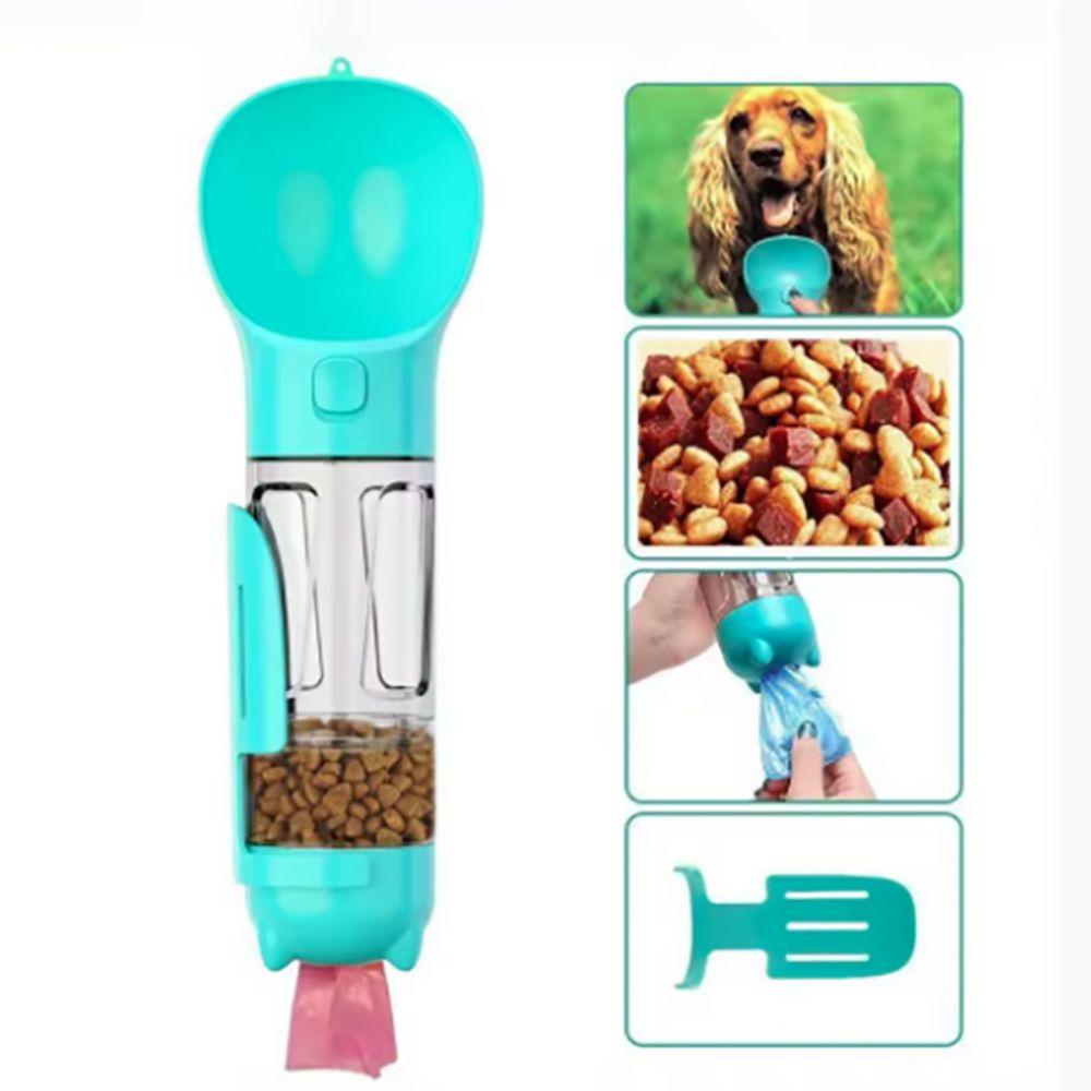 with Trash Bag Box and Shovel Pet Dog Water Bottle 3 in 1 Dog Food Feeder Walking The Dog