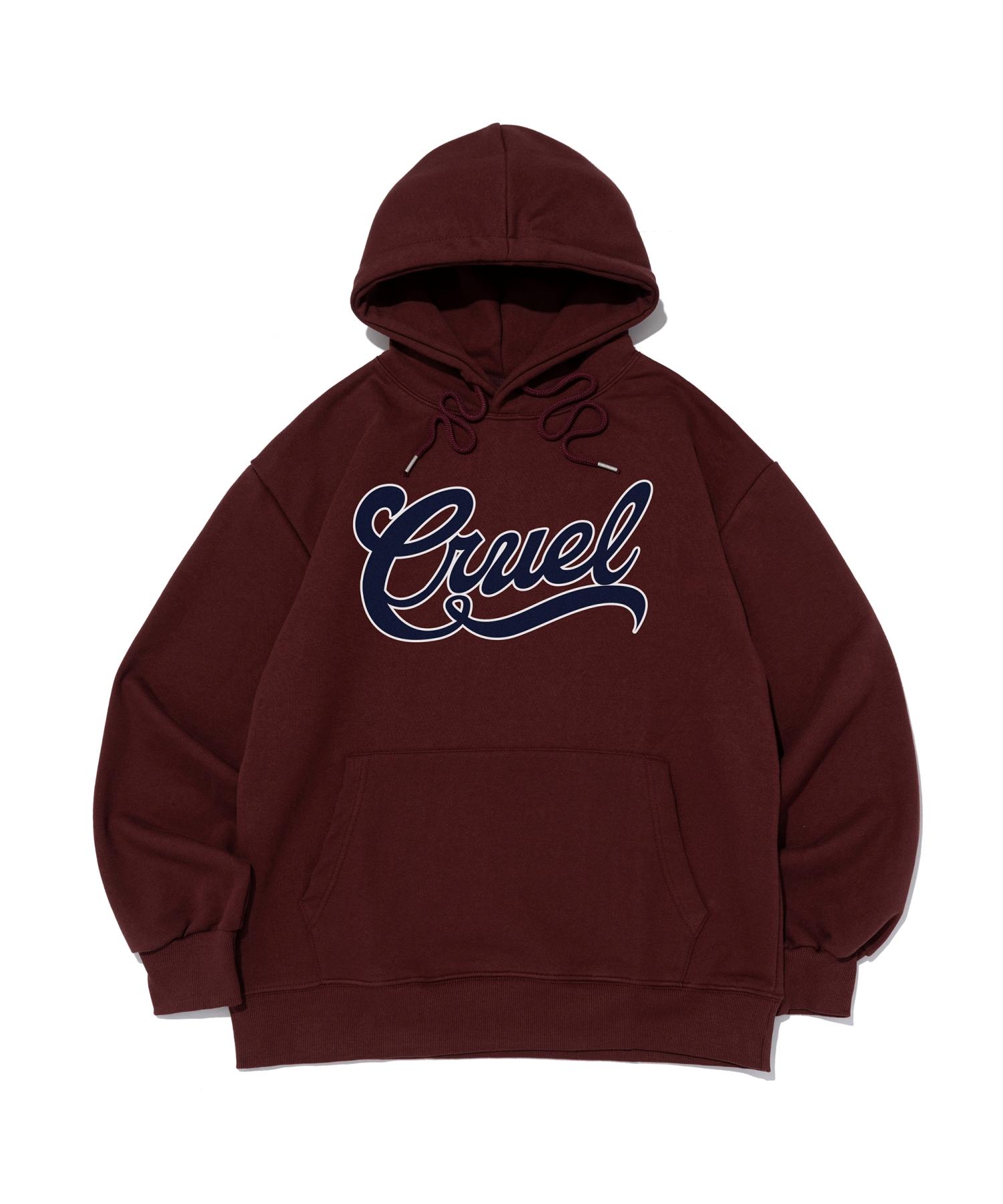 Cargo Bros Crewal Logo Hoodie (Wine) S (Brushed)