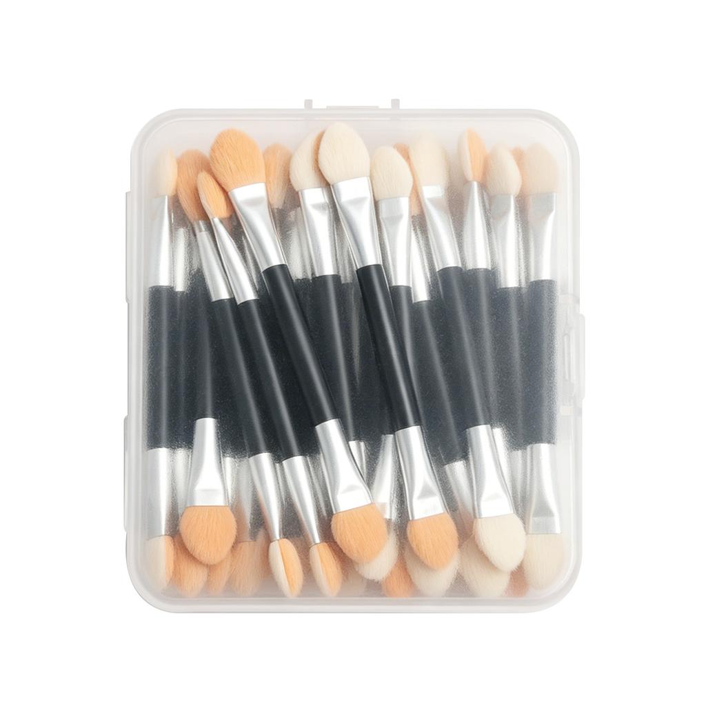 30Pcs/set Nail Art Magic Mirror Powder Applicator Stick Double Head Sponge Stick Eyeshadow Brush Disposable Nose Shadow Stick Makeup Tool