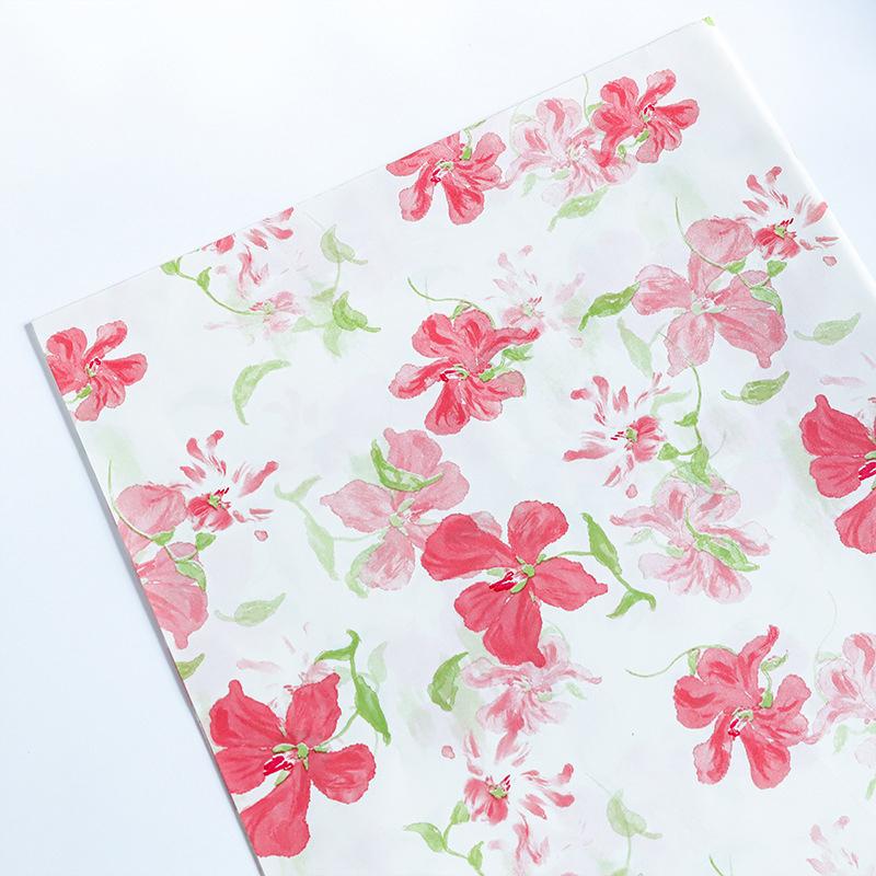 20PCS Bowknot Printed Snow Pear Paper Bouquet Packing Paper Hand-Kneaded Paper Flower Wrapping Paper Gift Packaging Supplies