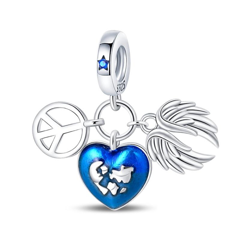 Copper Koi Fish Charms Star Moon Alarm Clock Pendants Beads Jewelry Fit Mula Original Bracelet For Women Diy