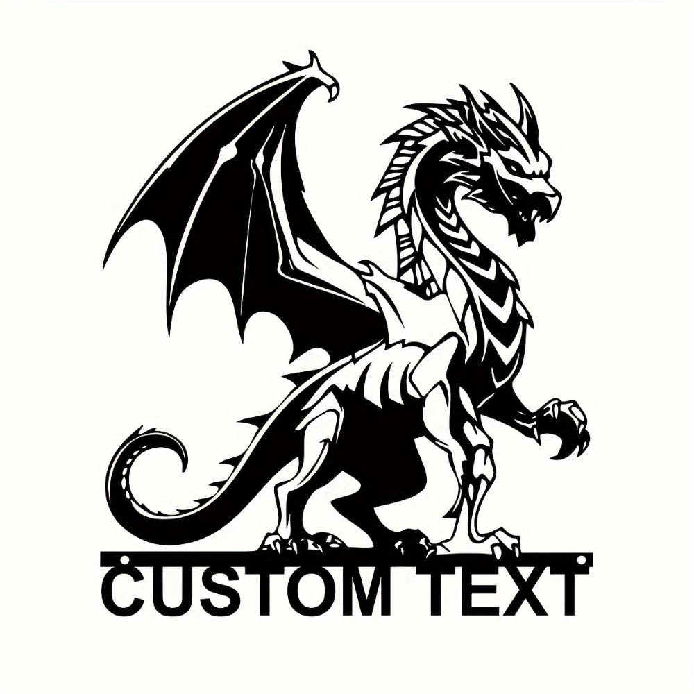 Customizable Dragon Metal Wall Art Classic Style Home Decor Gift