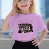 2026  Girl Cotton Streetwear Hot Katseye Print  CottonT Shirt Kids Summer Clothes Short Sleeve T-Shirt Children's Fashion Tops
