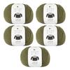 Knitworm Everyone's Sweater Solid Yarn, 5-Pack (7. Khaki)