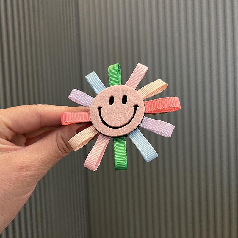 Colorful Sunflower Hair Clips for Children - Korean Style Handmade Accessories