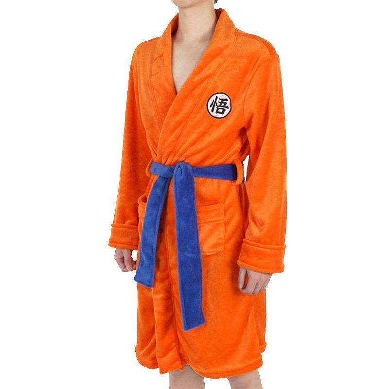 Anime Dragon Ball Cosplay Kleidung Nachthemd Son Goku Flanell Bademantel Europäische Größe Goku Rollenspiel Cosplay