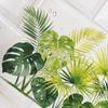 Boho Tropical Plants Wall Decals for Living Room Natural Palm Tree Monstera Leaf