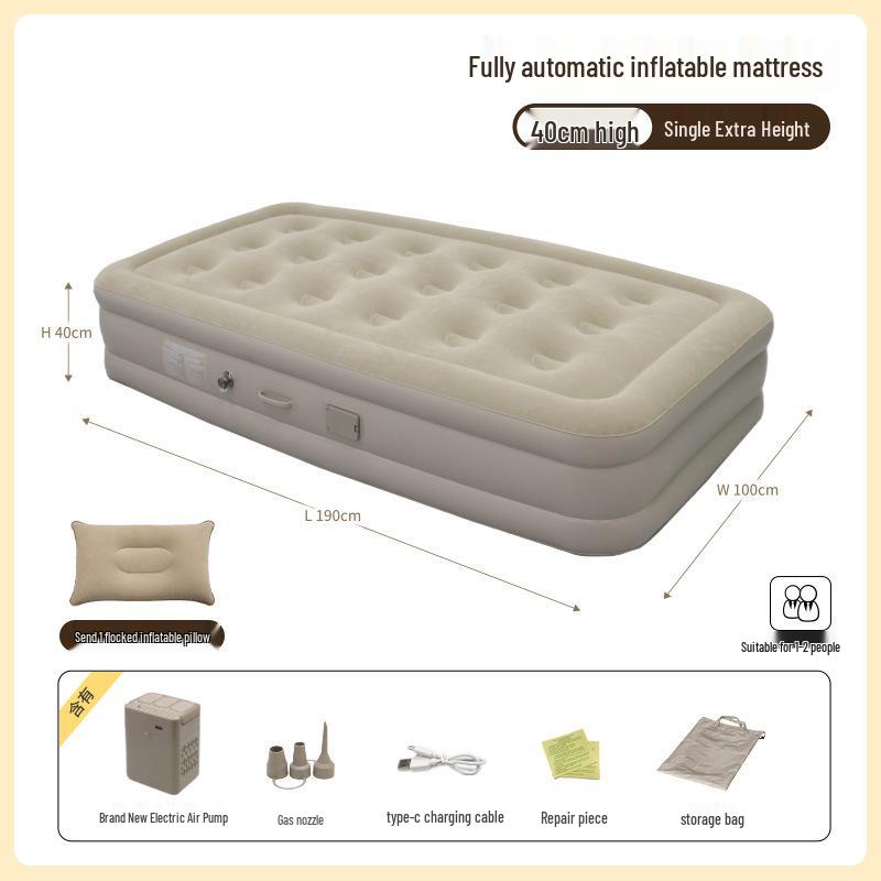Thickened Double Self-Inflating Air Mattress for Home, Camping & Leisure