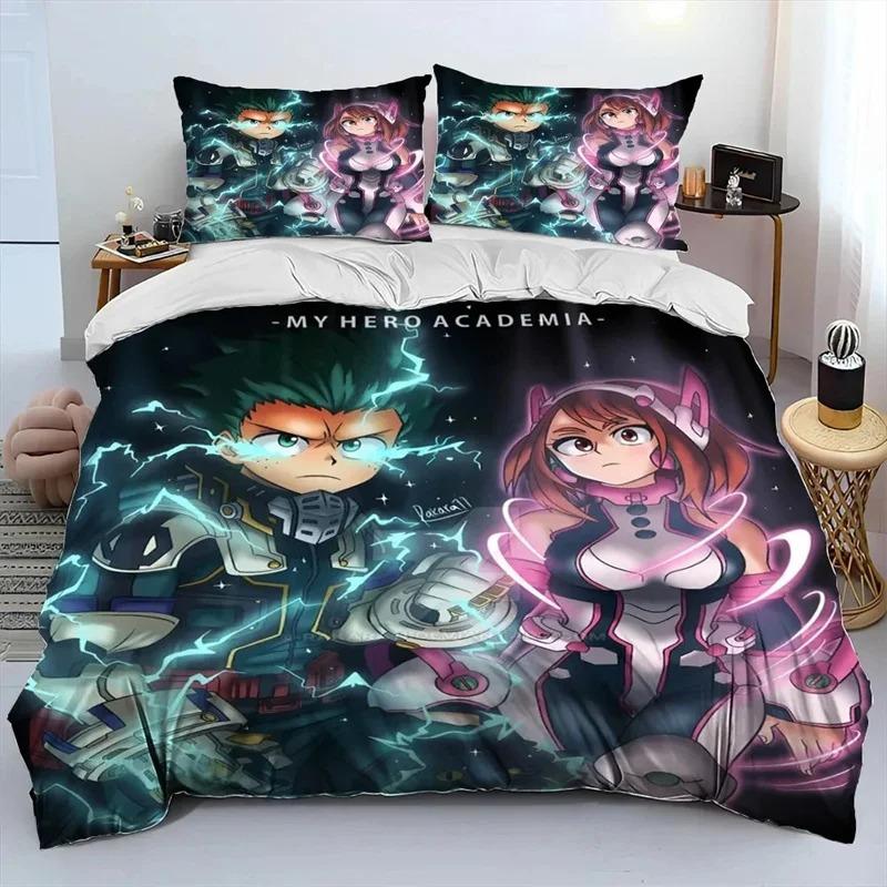 Anime My Hero Academia Izu Deku Bedding Collection Boys Girls Twin Queen Size Duvet Cover Pillowcase Bed Kids Adult