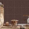 Wallpaper Geometric Pattern Burgundy and Red for Living Room and Bedroom 50x1000