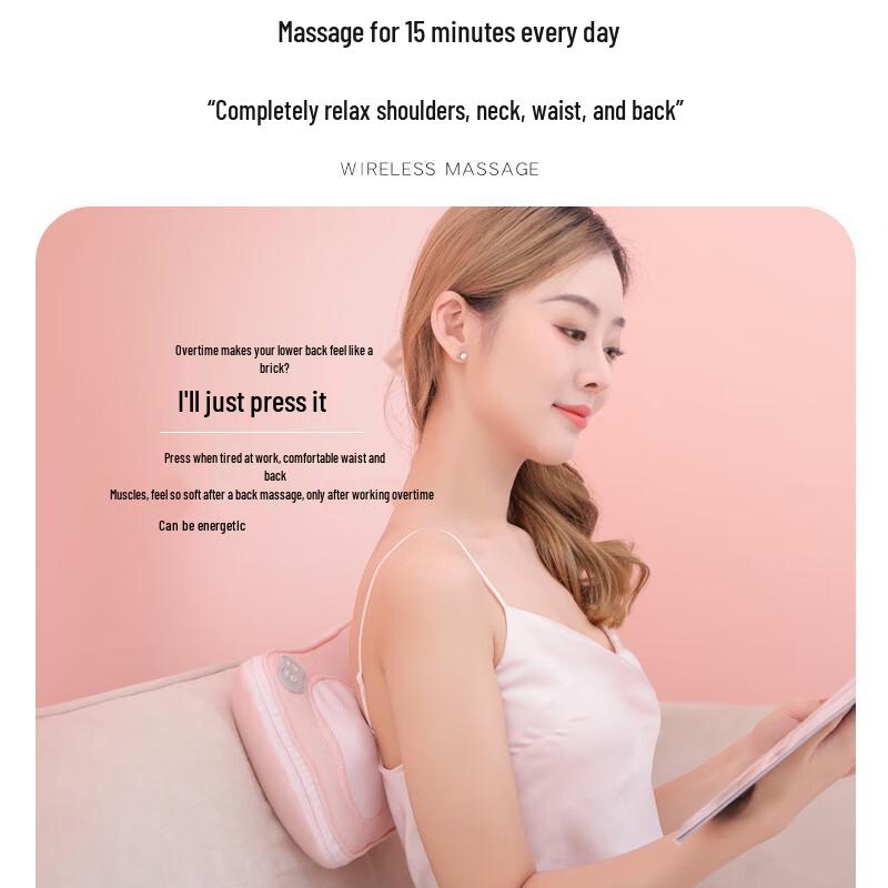 Yingerde Wireless Kneading Massage Pillow CN Plug (adapter Included)