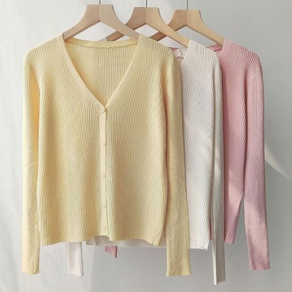 Rellawear V Neck Color Cardigan 5Color Hyg250203