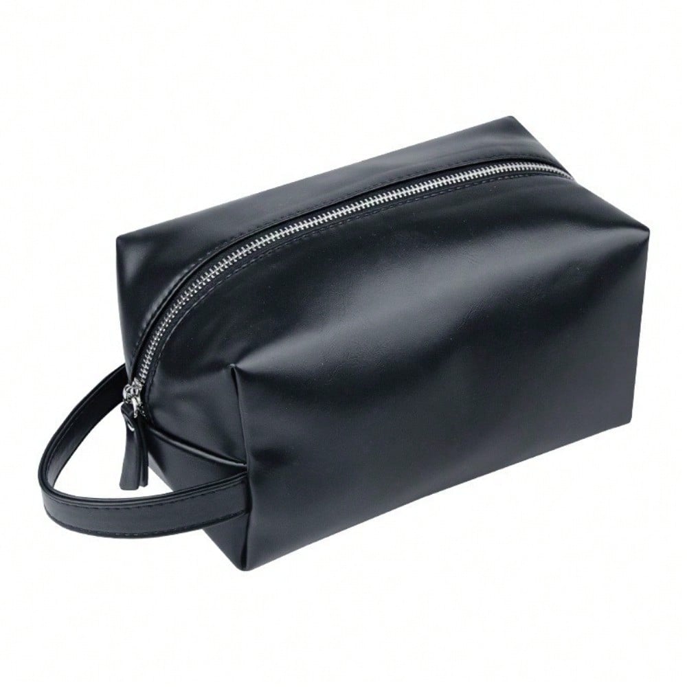 Simulation Leather Men's Toilet Bag Portable Travel Skin Care Product Storage Bag