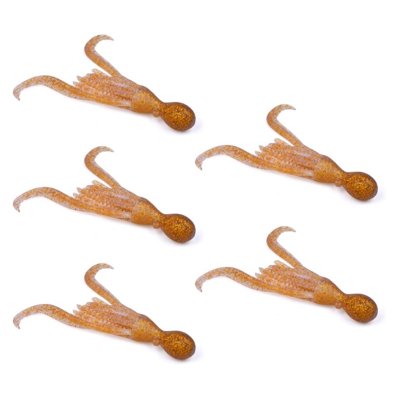 5pcs Floating Fishing Lures Squid Jig Soft Baits Silicone Artificial Baits Swimbaits Fishing Accessories