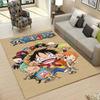 One Piece Straw Hat Pirates Square Floor Mat Living Room Bedroom Decor,Cartoon Welcome Mat