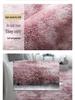 Nordischer Seiden- und Wollteppich: Wohnzimmer Couchtischteppich, Schlafzimmer Vollflächige Nachttisch-Bodenmatte