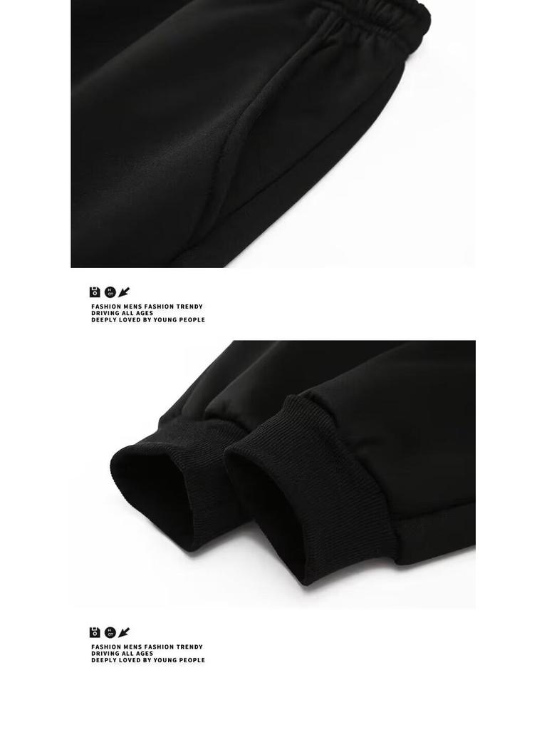 Herbst Herren Steppjacke & Fleece-Hoodie Set