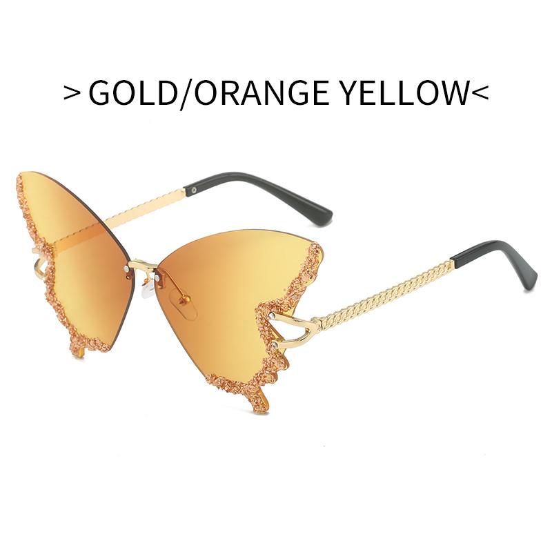 

Роскошные Солнцезащитные Очки Бабочки с Алмазами Женские Фирменные Винтажные Без Оправы Оверсайз Солнечные Очки Женская Оптика