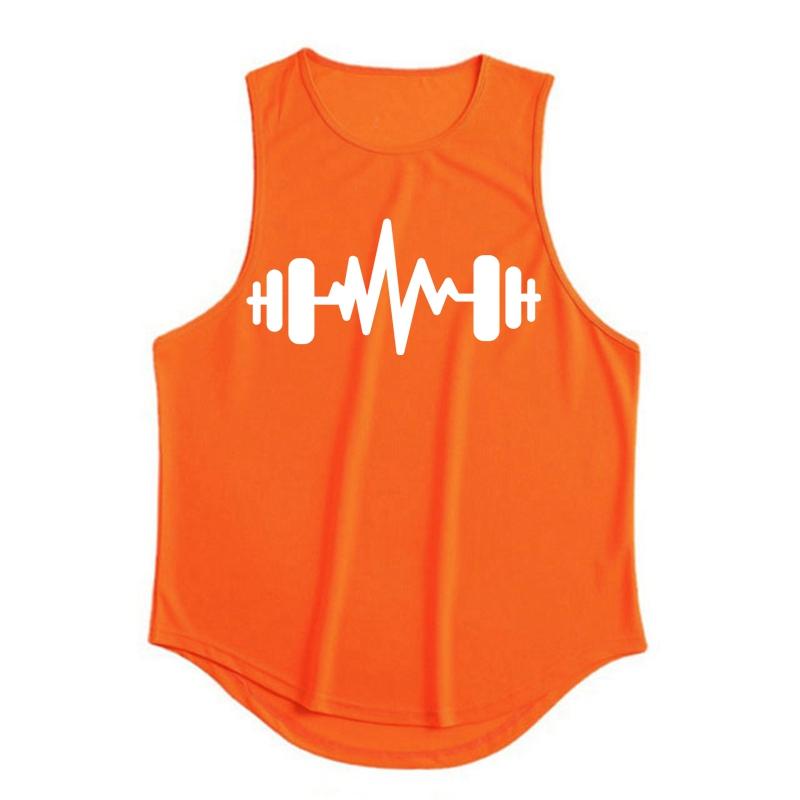 Men's Casual Tank Summer Bodybuilding Fitness Muscle Singlet Man's Clothes Sleeveless Slim Fit Vest Mesh Quick-Drying Vest Hot