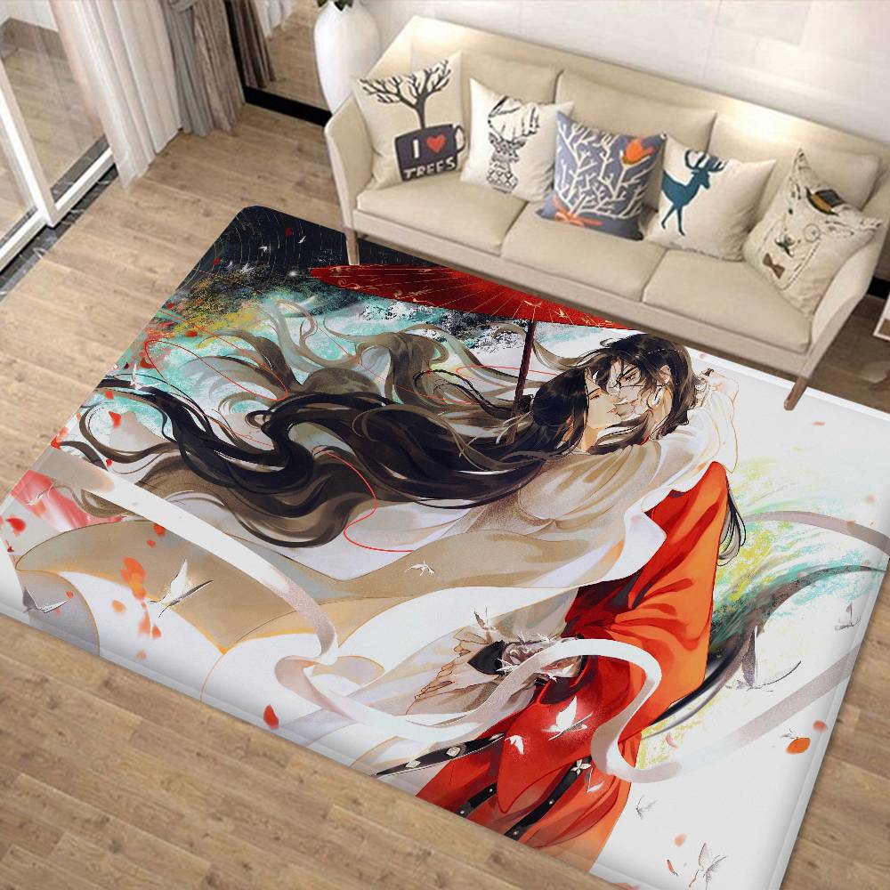 Chinese Heaven Officials Blessing Hallway Carpet Washable Non-Slip Living Room Sofa Chairs Area Mat Kitchen Doormat Area Rug